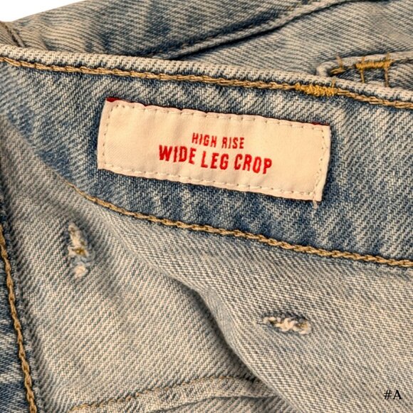 Lucky Brand Patch Pocket High Waist Wide Leg Jeans, Size 27 - Picture 6 of 6